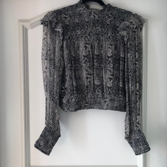 Free People Tops - Free People snake print blouse XS - loose fitting